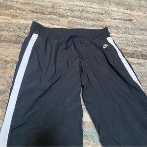 Nike Black Joggers with White Accents